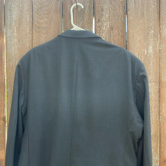 Haggar Men’s Blazer Suit Jacket Dark Grey Size 44R - Picture 10 of 11